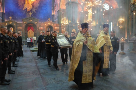 Икона святого апостола Андрея Первозванного отправлена в Кронштадт