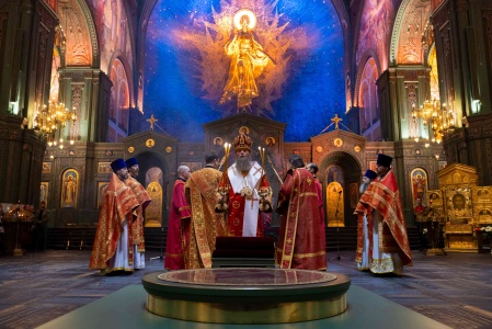 В Главном храме ВС РФ состоялось пасхальное богослужение