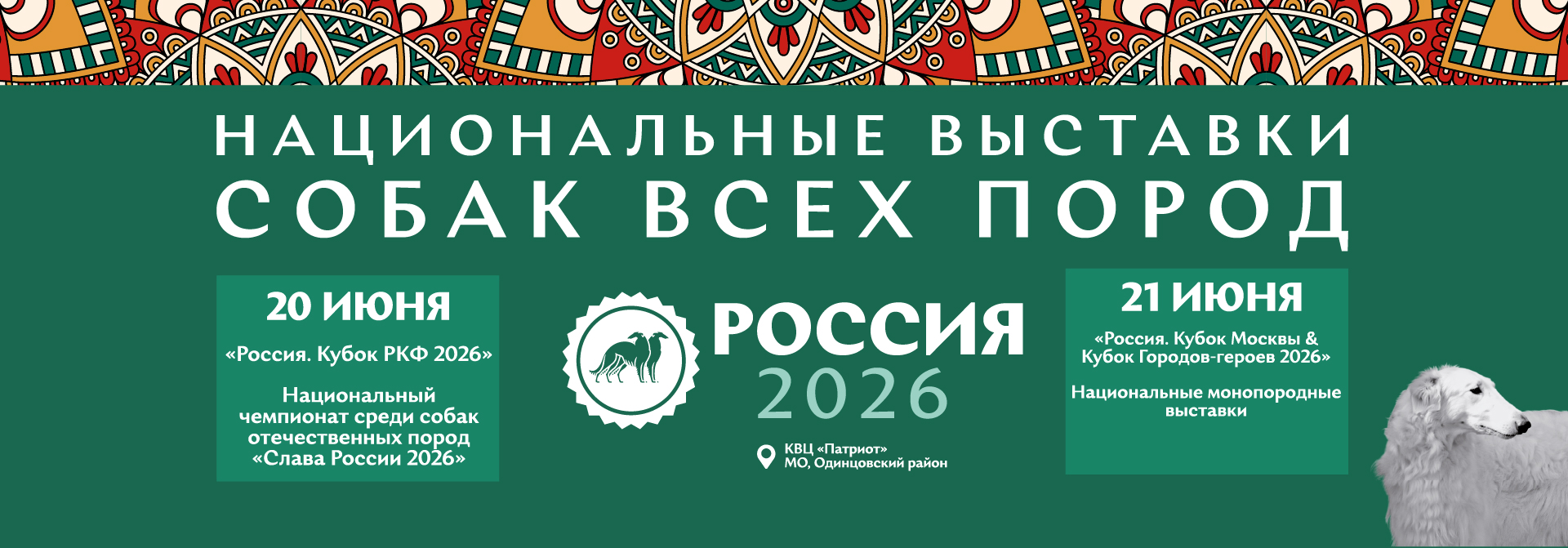 Выставки собак «РОССИЯ 2026»