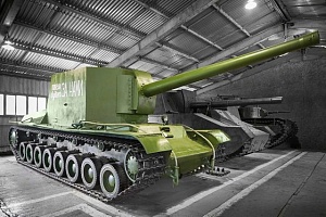 СУ-100Y в Центральном музее бронетанкового вооружения и техники, Кубинка.