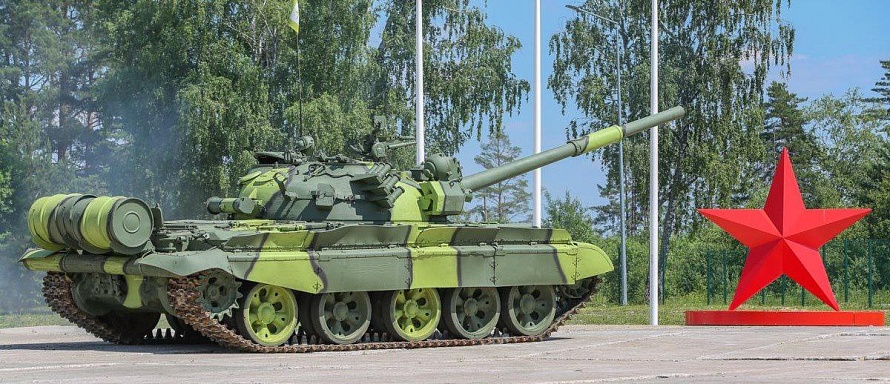 Динамический показ танка Т-62М