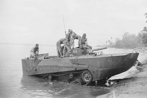 Выход на берег плавающего танка «Ка-Ми»