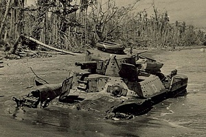 YAponskiy-tank-CHi-kha-podbityy-v-boyakh-na-Guadalkanale-v-1944-g-