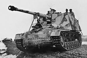 Немецкая самоходная артиллерийская установка Насхорн на Восточном фронте