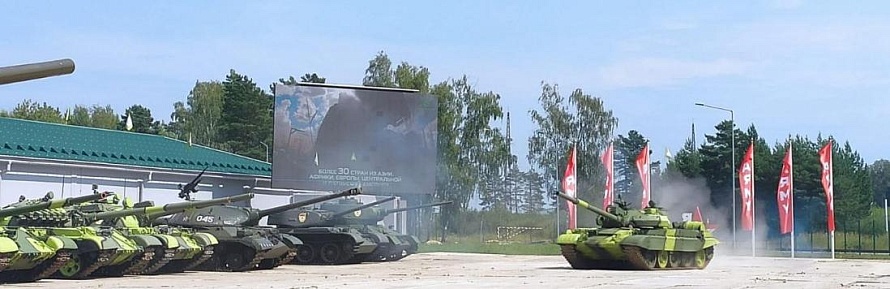 На танкодроме Т-62