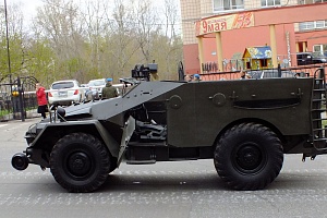 БТР-40 железнодорожный Хабаровск 7 мая 2015г.