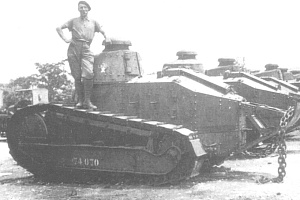 танк поддержки Renault FT 17, 64-й ТБ, Алжир, 1942г.