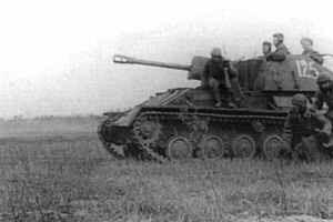 СУ-76М в бою в годы Великой Отечественной войны