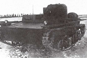 Танк Т-38 на полигоне