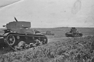 Ognemetnyy-tank-OT_130-na-pole-boya