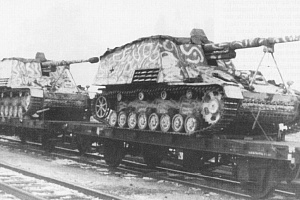 САУ Насхорн следуют в район боевых действий