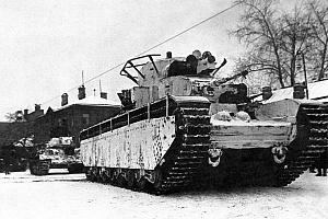 Т-35 на улицах Москвы. 7 ноября 1941 года