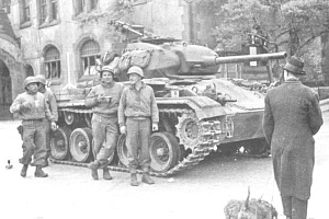 Танк М24, 3 ТД, Лейпциг, май 1945г.